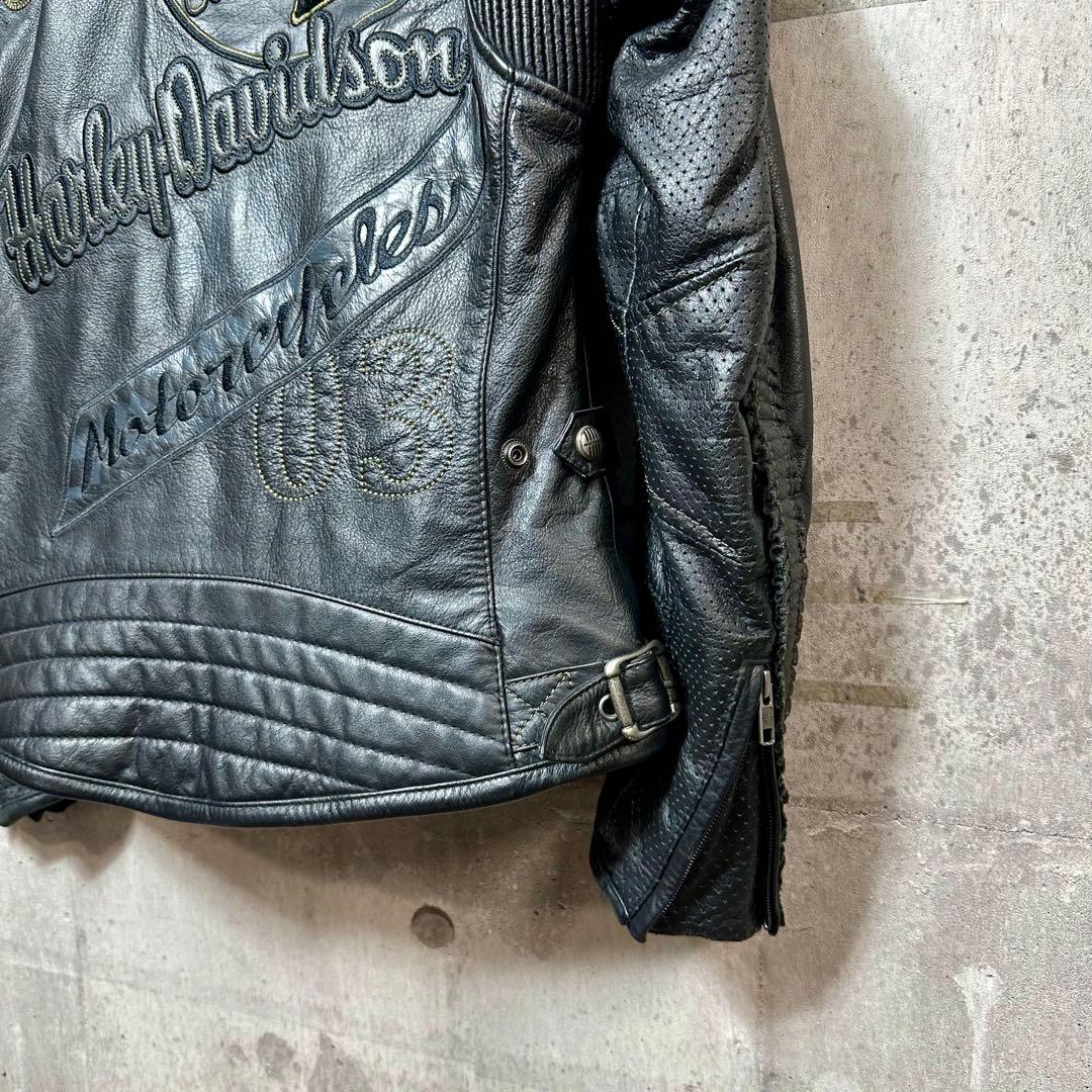 2012 Harley-Davidson レザージャケット 刺繍 カスタムモデル