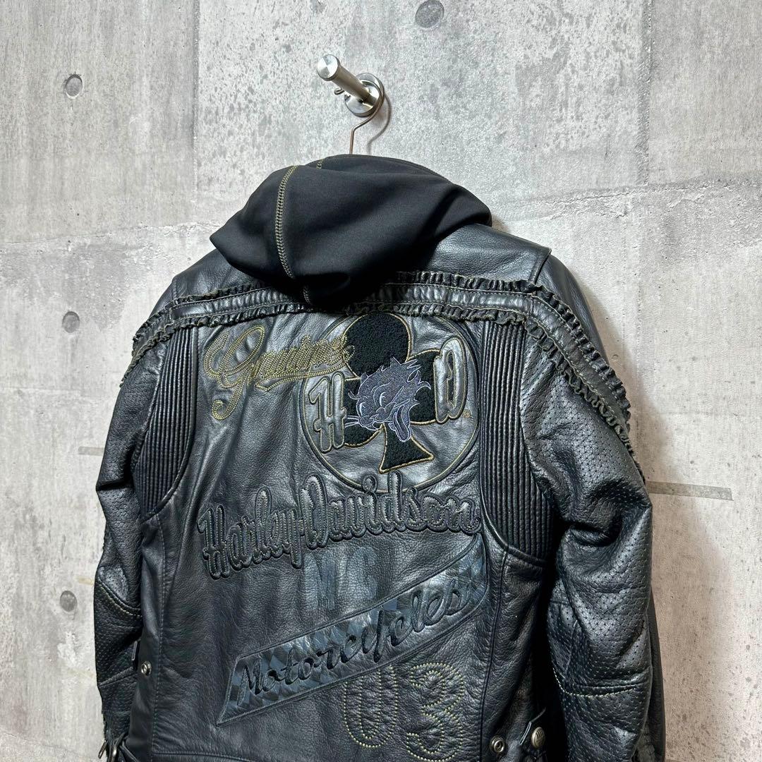 2012 Harley-Davidson レザージャケット 刺繍 カスタムモデル