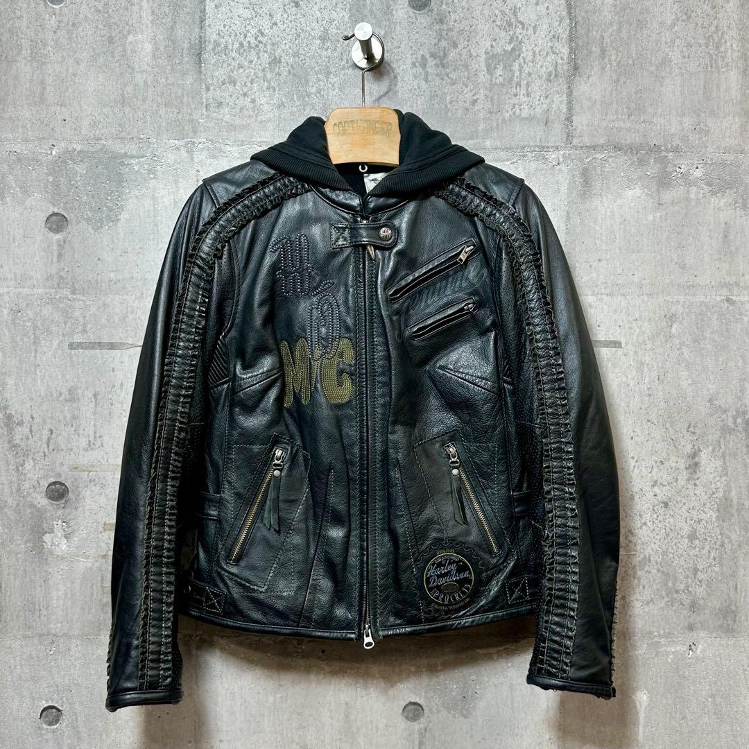 2012 Harley-Davidson レザージャケット 刺繍 カスタムモデル