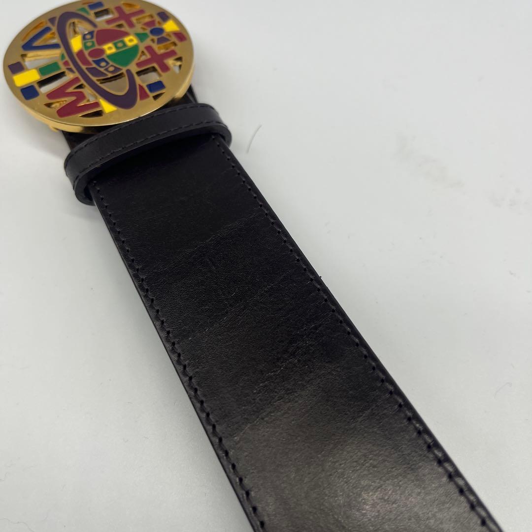 極美品　Vivienne Westwood ヴィヴィアン レザーベルト ロゴ