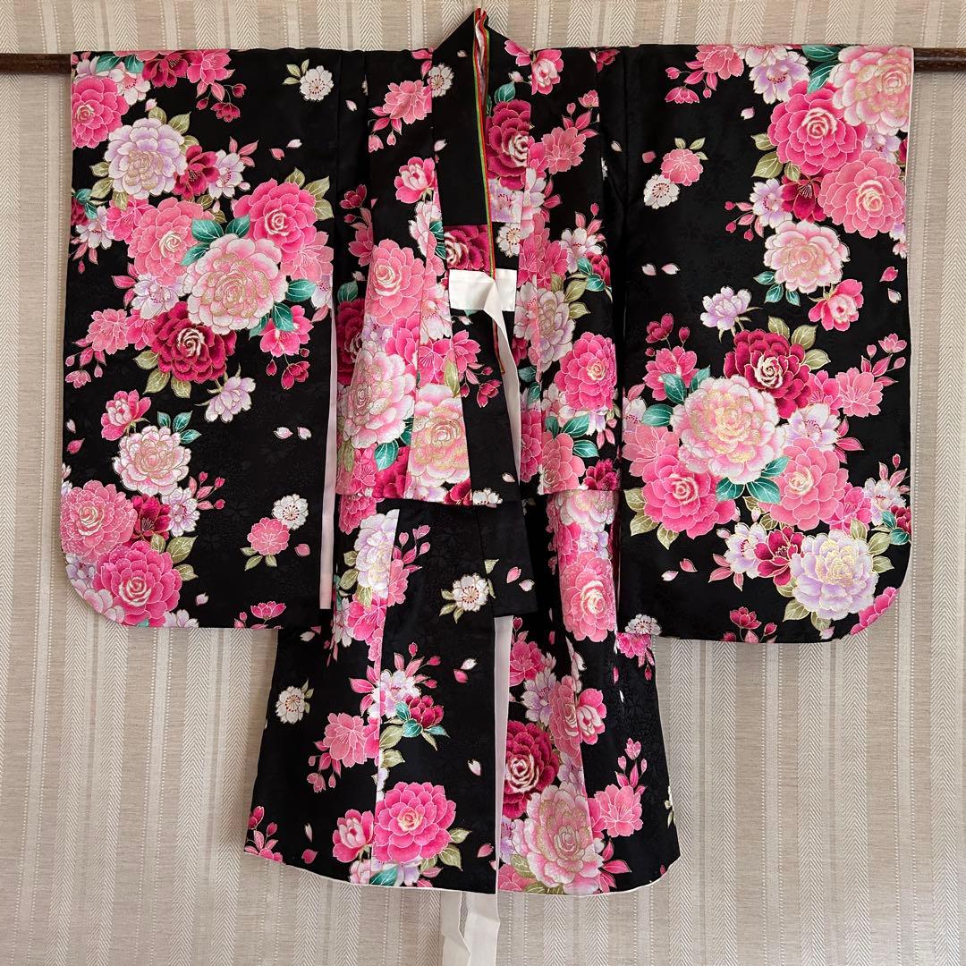 美品！マユミブランド　定価19800円　七五三　女の子着物　3歳用 7点セット