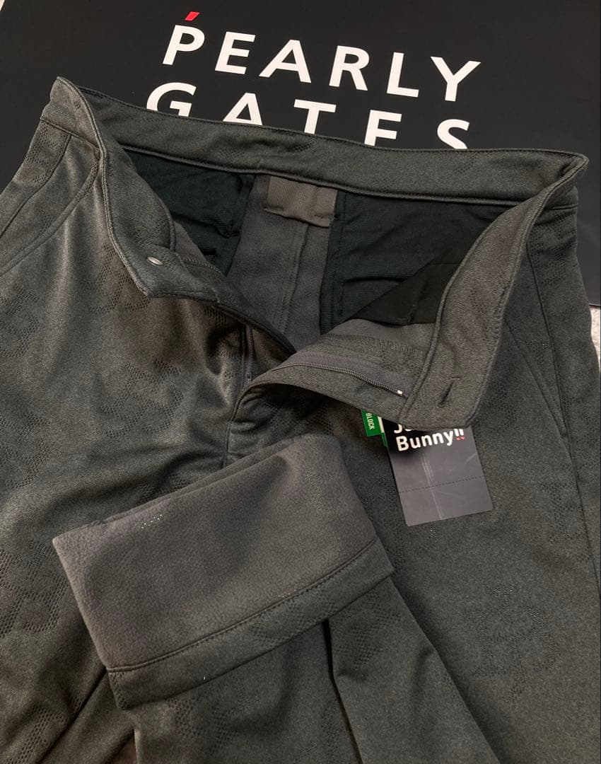 新品 ジャックバニー ピンソニック裏フリース 防風テーパードパンツ(4)Mグレー