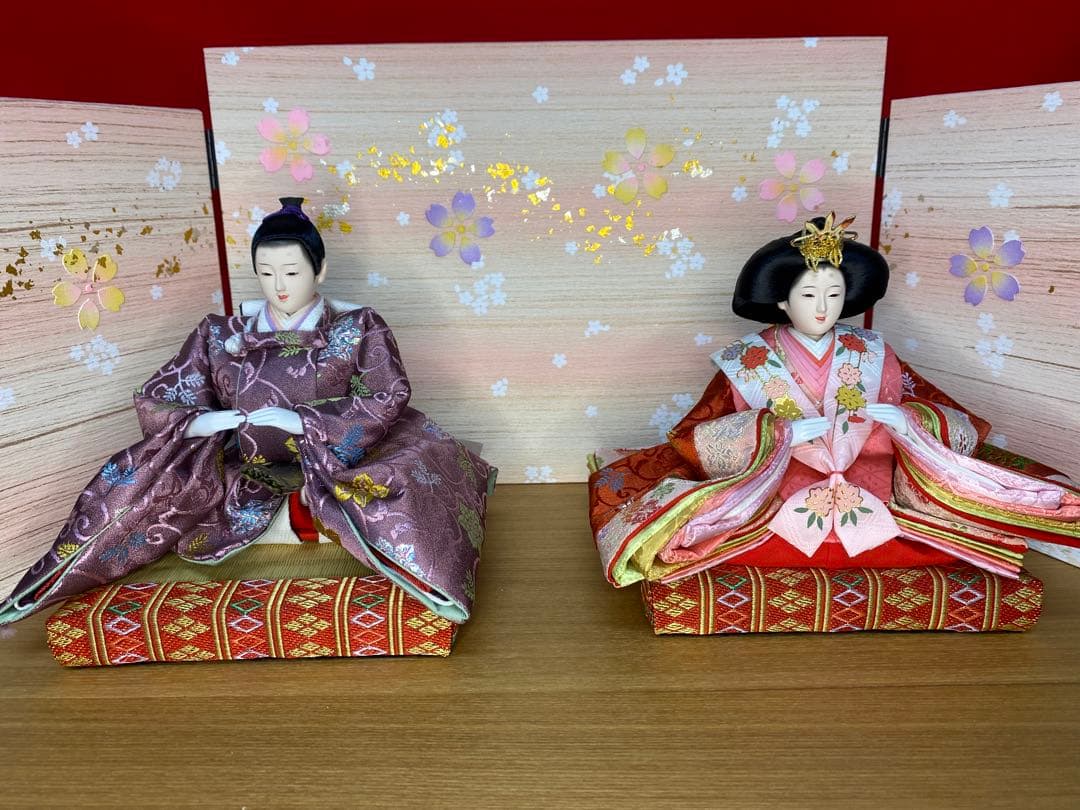 東京久月　雛人形　親王飾り収納セット・サイズ間口約５０×奥行約３０×高さ約４８㎝