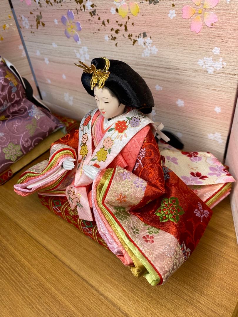 東京久月　雛人形　親王飾り収納セット・サイズ間口約５０×奥行約３０×高さ約４８㎝
