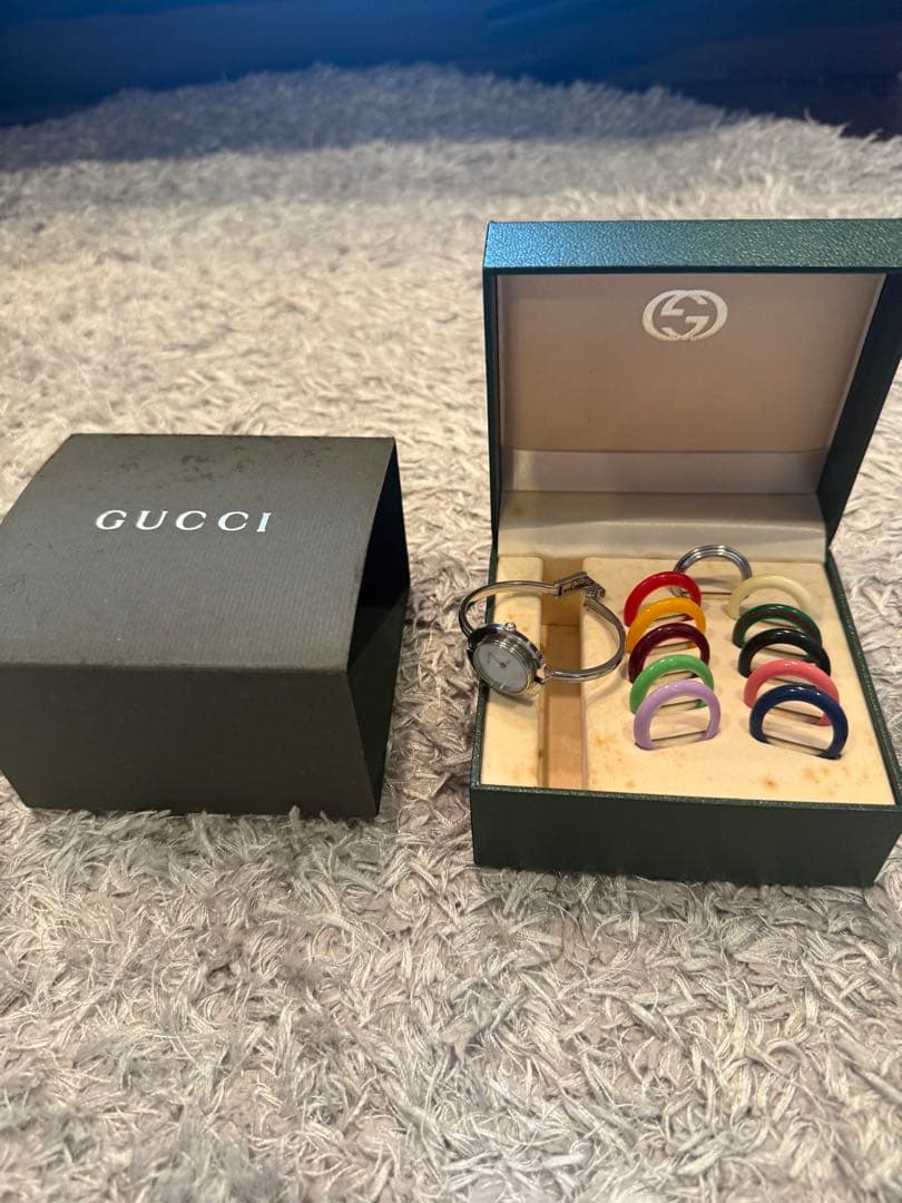 GUCCI レトロ腕時計 カラーベゼル交換自由！