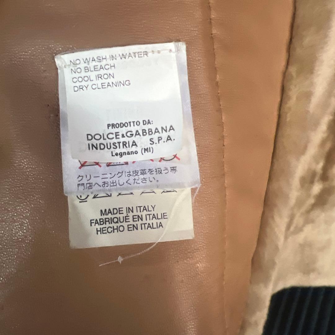 K*E様 DOLCE & GABBANA レザーコート　定価698.000