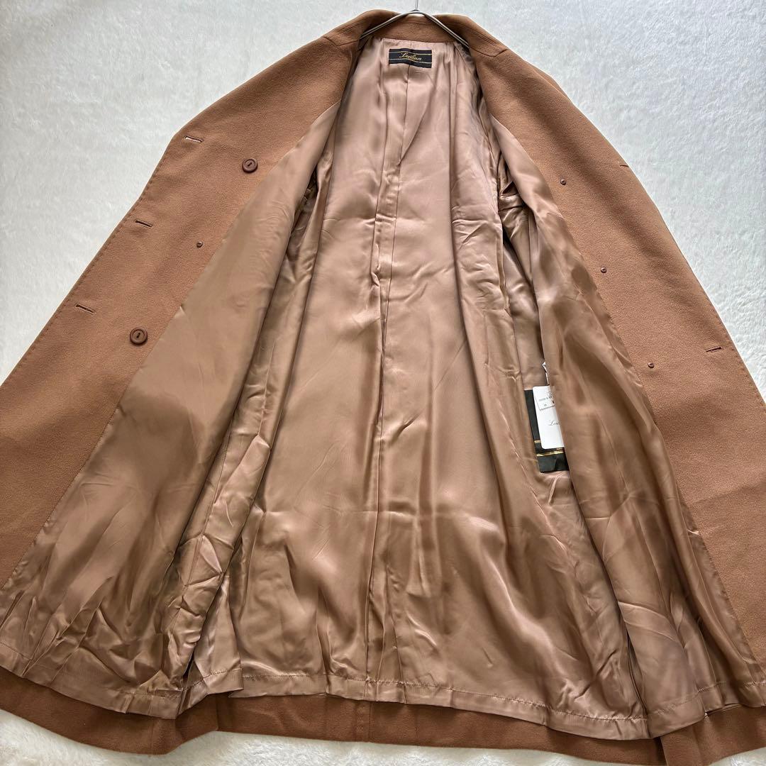 新品未使用 Leilian カシミヤ100% ロングコート キャメルカラー L