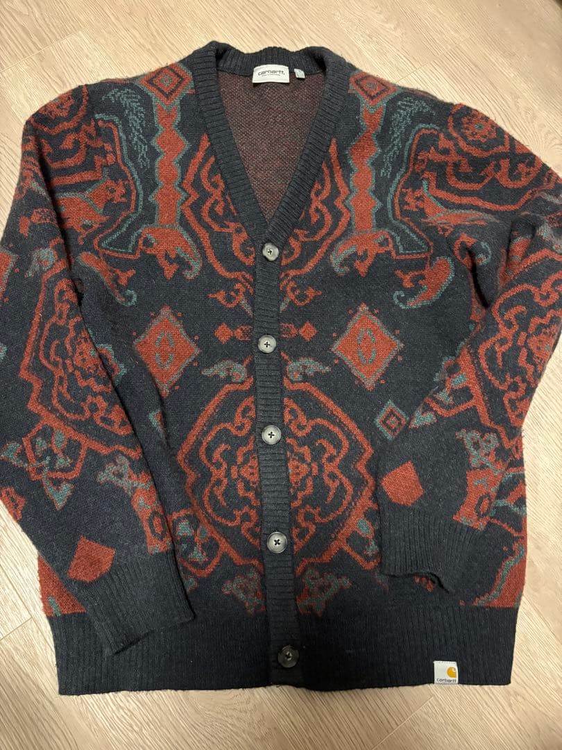 Carhartt wip カーディガン　総柄　ジャガード
