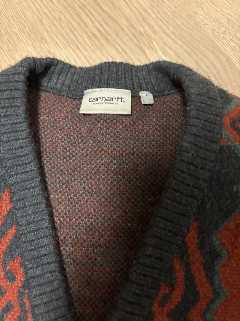 Carhartt wip カーディガン　総柄　ジャガード