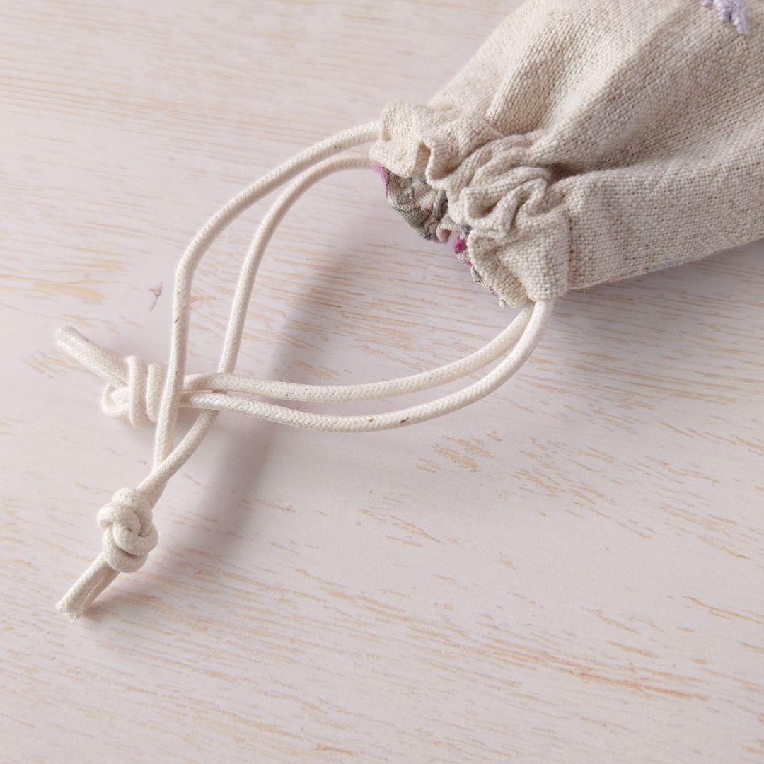 ちっちゃな巾着サシェ/詰替えタイプ【フラワーリース】