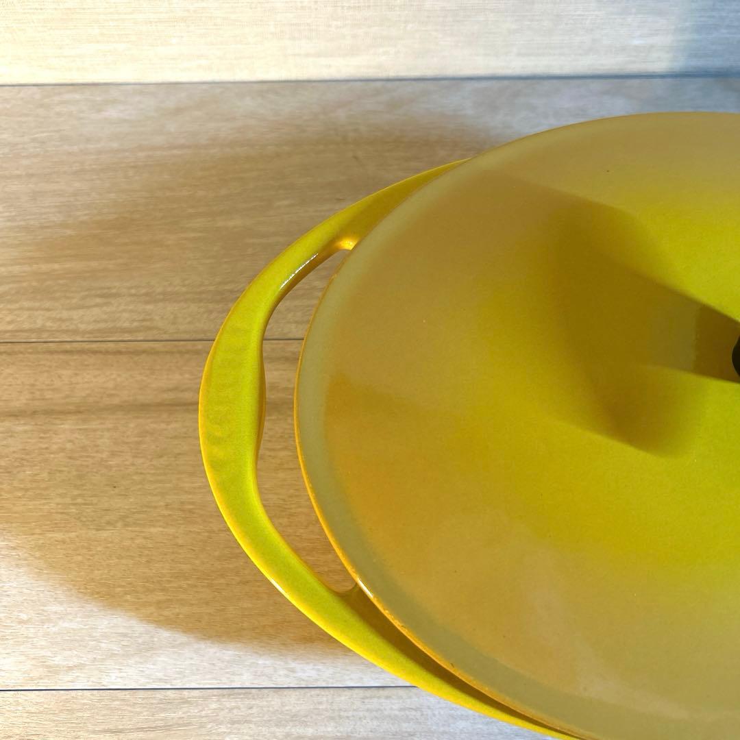 ルクルーゼ　センセーション　オーバル　ディジョンイエロー　25cm 両手鍋　鍋