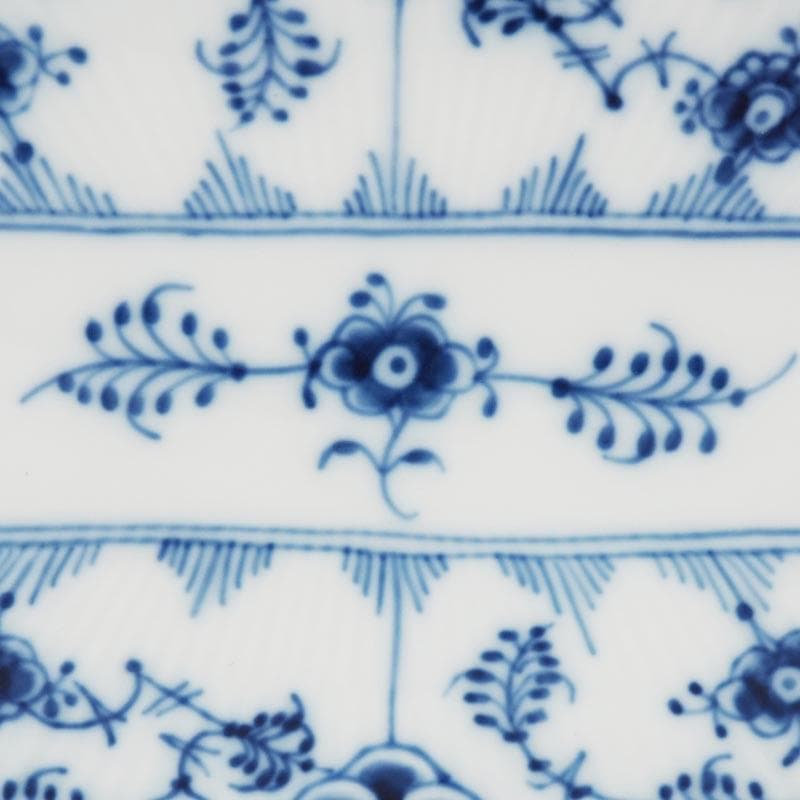 ロイヤルコペンハーゲン ブルーフルーテッド ダブルレース スクエア プレート