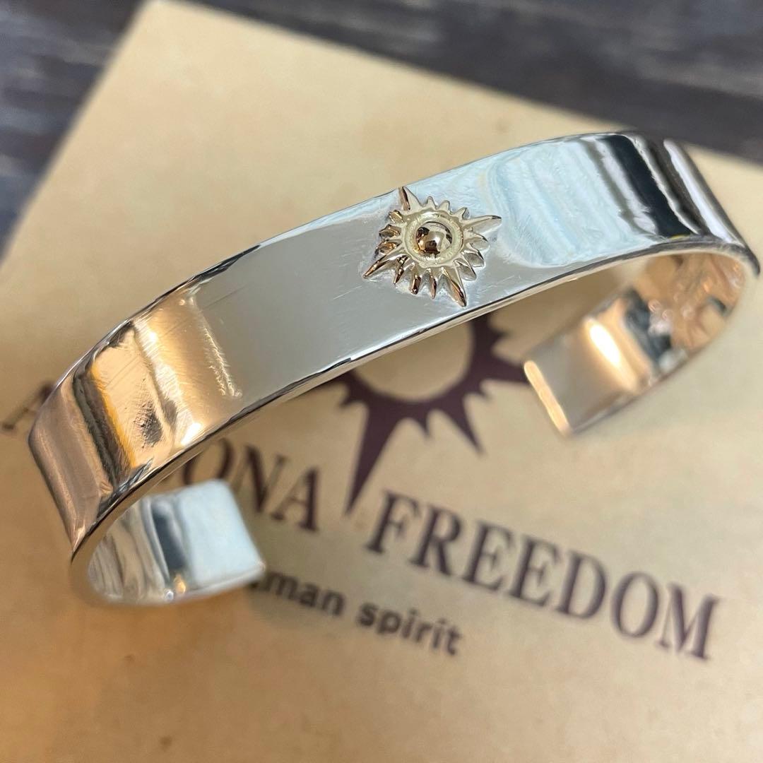 12mm k18 極美品　B-19a アリゾナフリーダム バングル ブレスレット