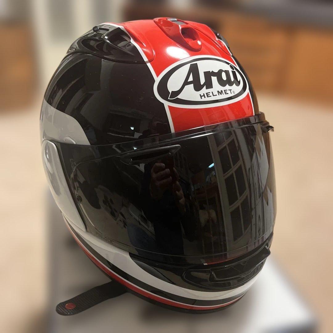 Arai RX-7X フルフェイスヘルメット平忠彦　タイラレプリカ赤