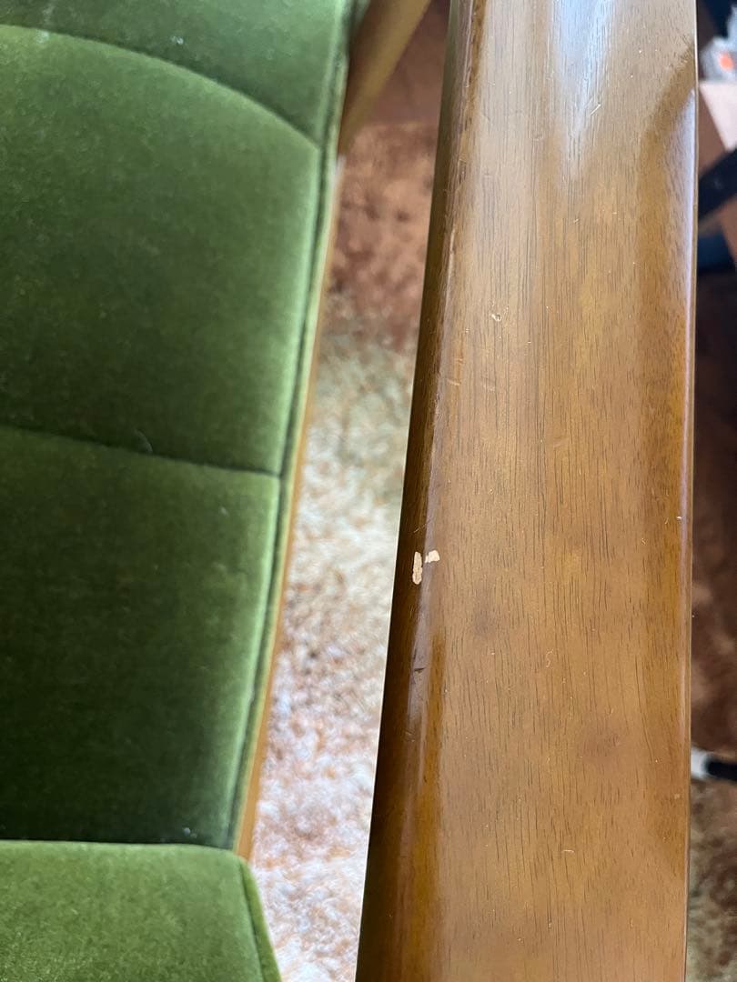 【ねこさん専用】カリモク60 Kチェア 2シーター モケットグリーン