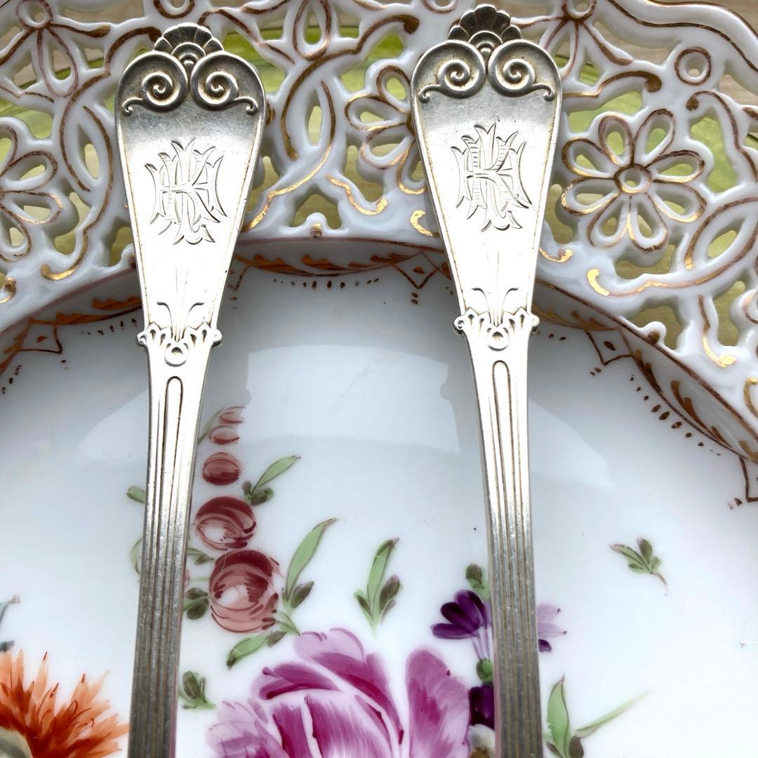 Tiffany 純銀　フォーク　アンティーク2客