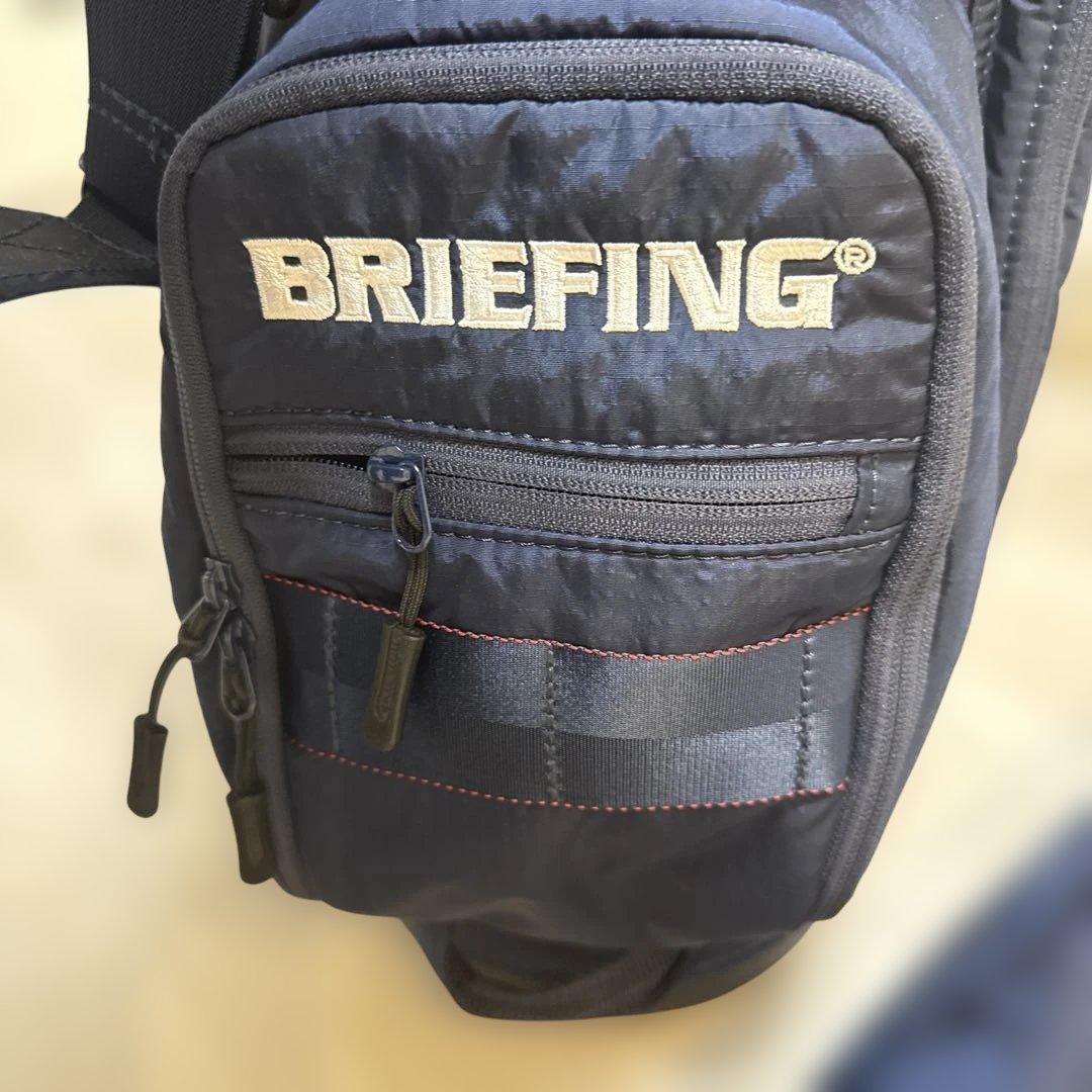 CR-6 BRIEFING ネイビー キャディバッグ 未使用フード付