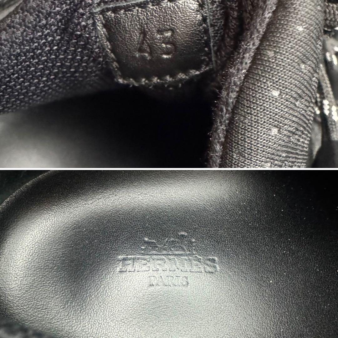 【美品】エルメス ヴォルテージ スニーカー メンズ メッシュ 黒 サイズ29cm