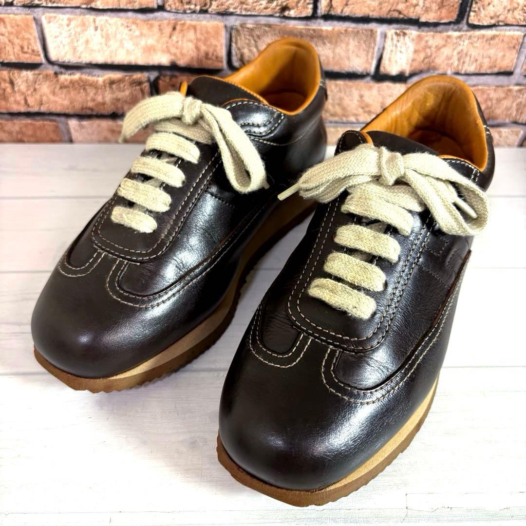 定番■エルメス■レザースニーカー✨クイック 本革 ラグジュアリー