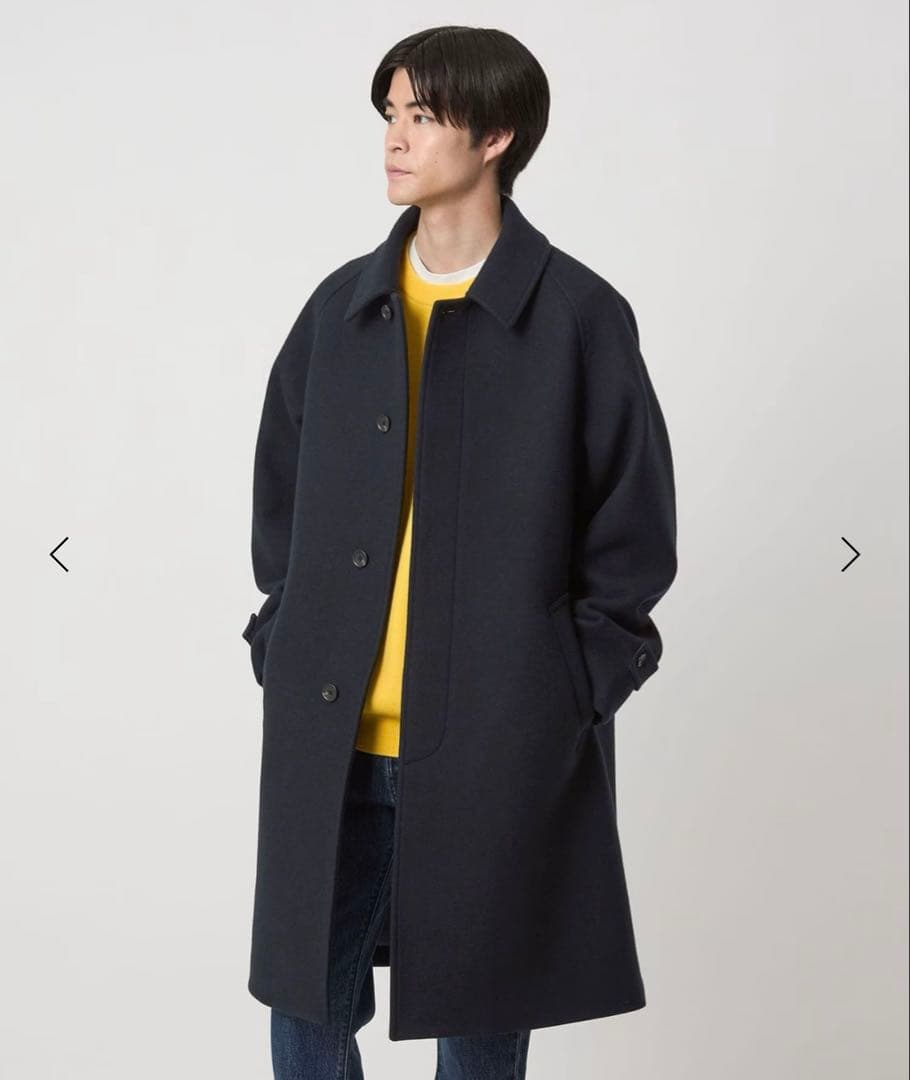 新品 green label SENTDALE WOOL ステンカラーコート M