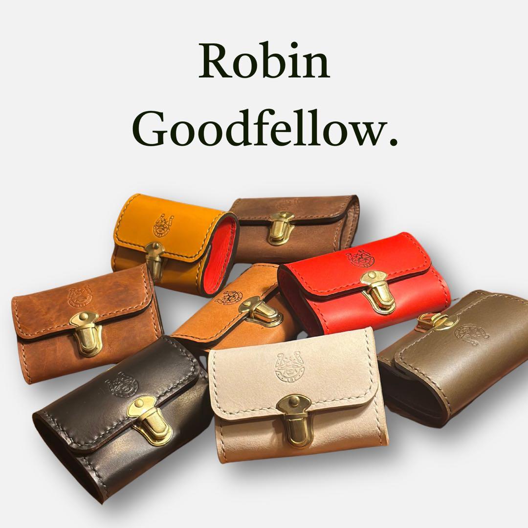 ちある　horween ホーウィン レザー財布 コンパクト 茶芯 ブラック