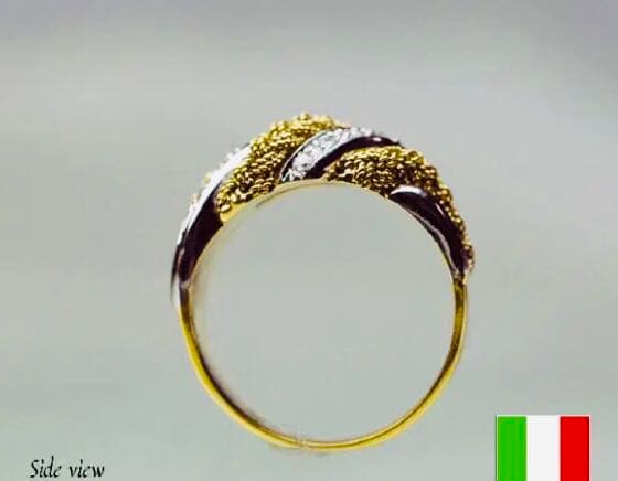 まなです　18kリング