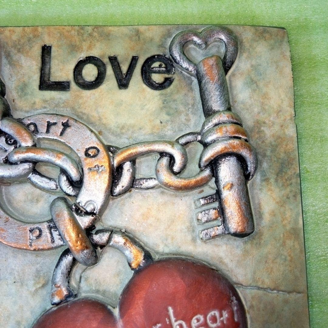 壁飾り　LOVE　ハート　heart　吊り下げ　壁掛け　サインボード　プレート