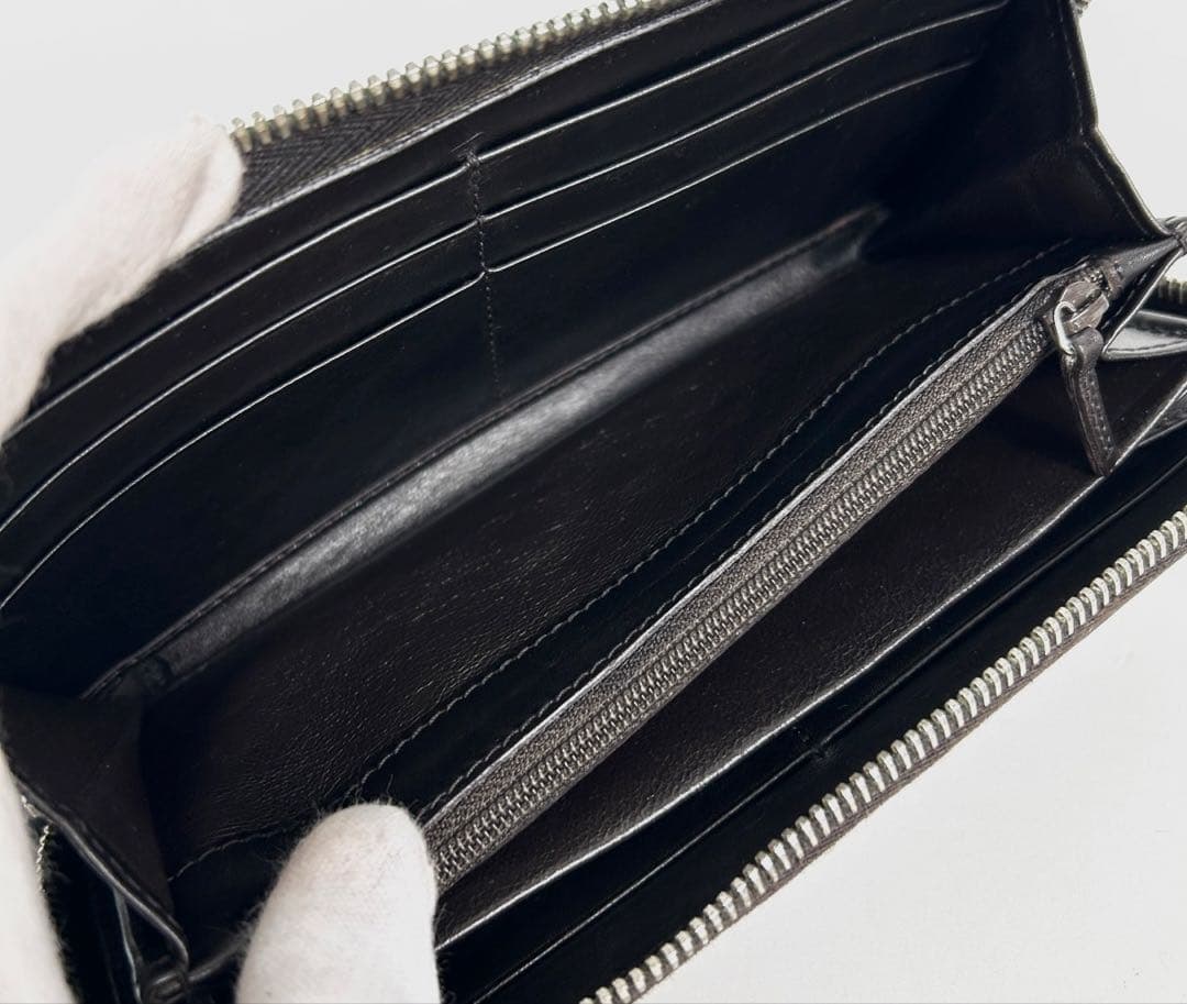 ✅【美品】 メンテ済み グッチ　ラウンドファスナー　GUCCI レザー　長財布
