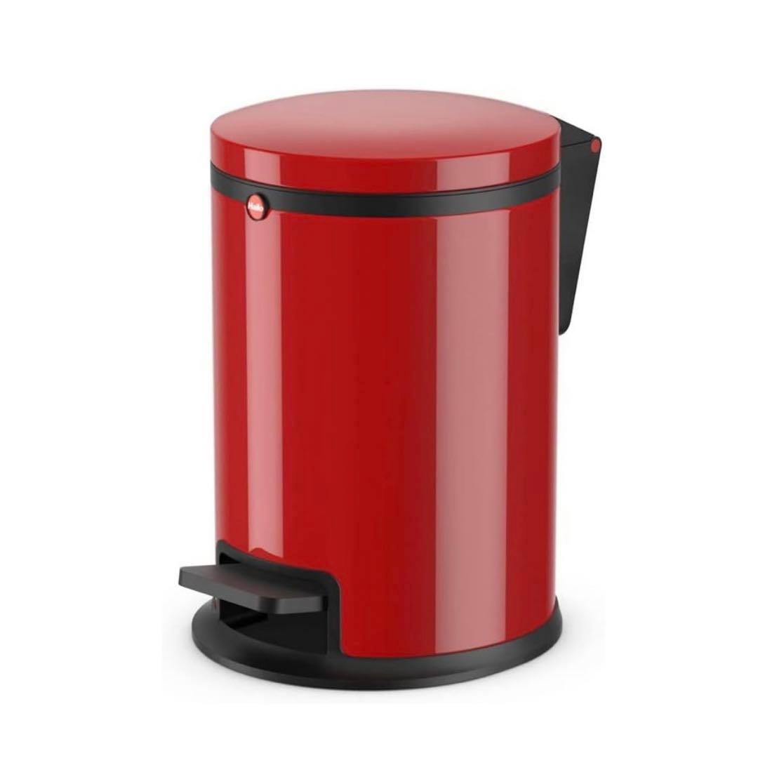 【新品未使用】Hailo ハイロ　ペダル式 ゴミ箱 ふた付き ピュアS レッド