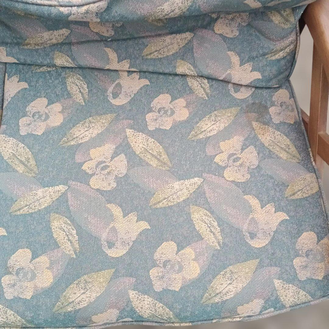 5077）カリモク　２人掛けソファー　難有品