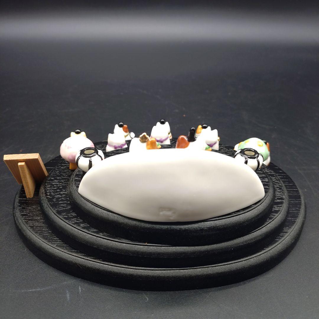 【希少品】道楽堂猫舎本舗 ねこや 春福ひな 十人飾り