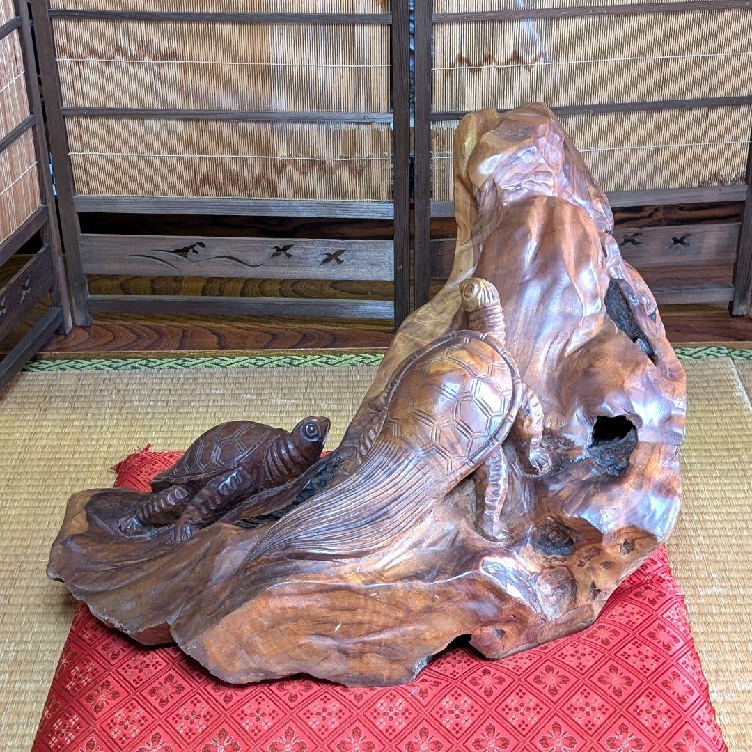 オブジェ　美術品　彫刻　一本木