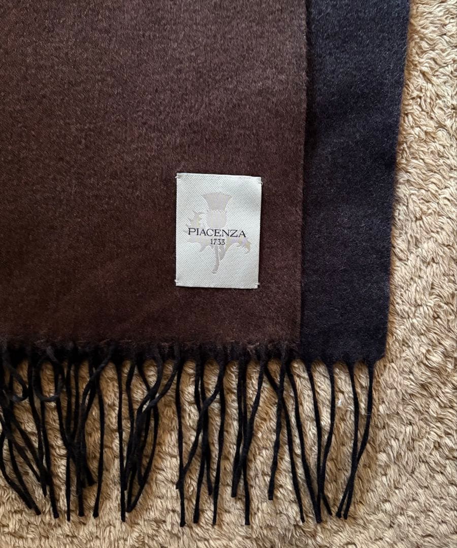 【美品】ピアチェンツァ シルク/カシミア マフラー