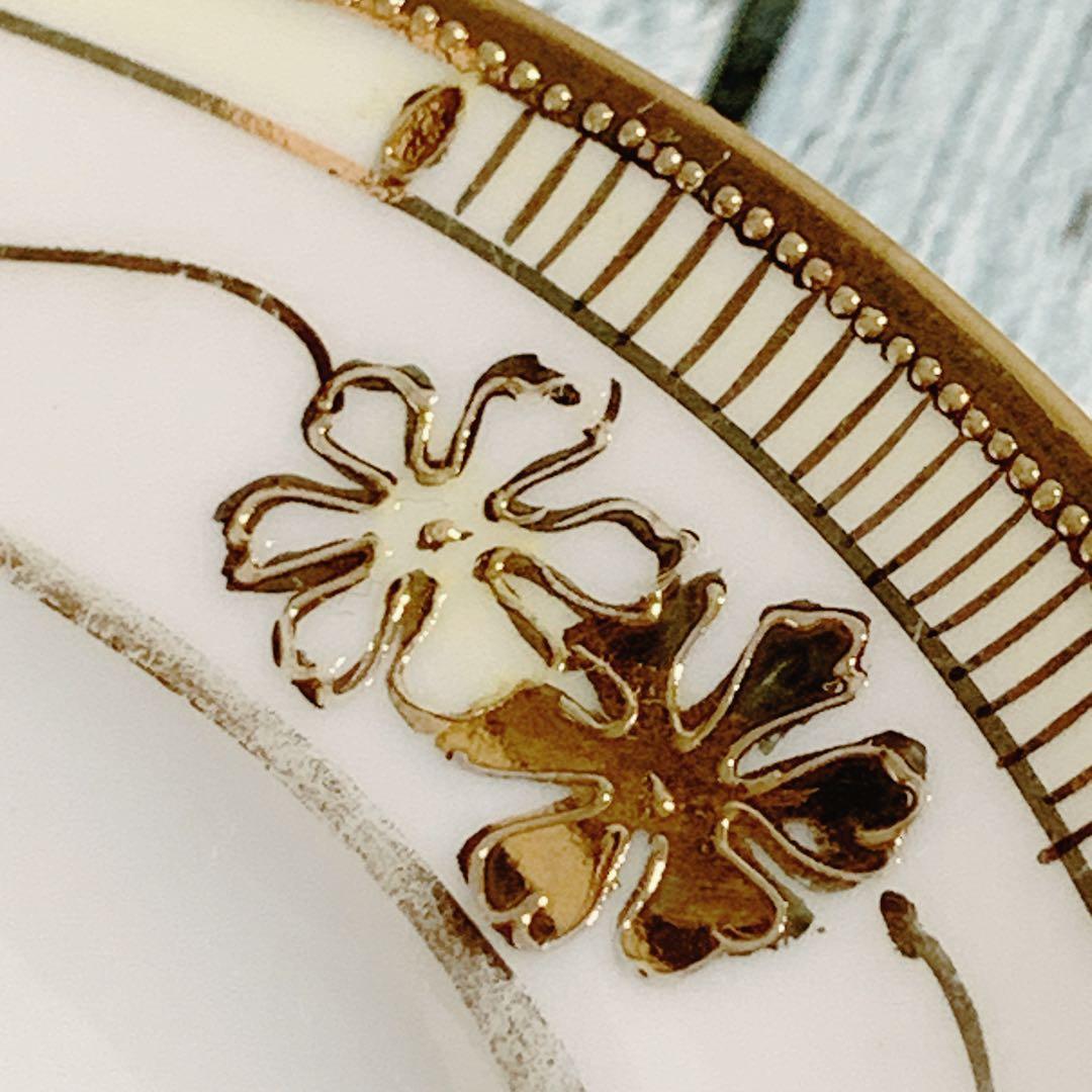 オールドノリタケ 盛り上げ モリムラ ソース用 カップ＆ソーサー 足付き 金彩