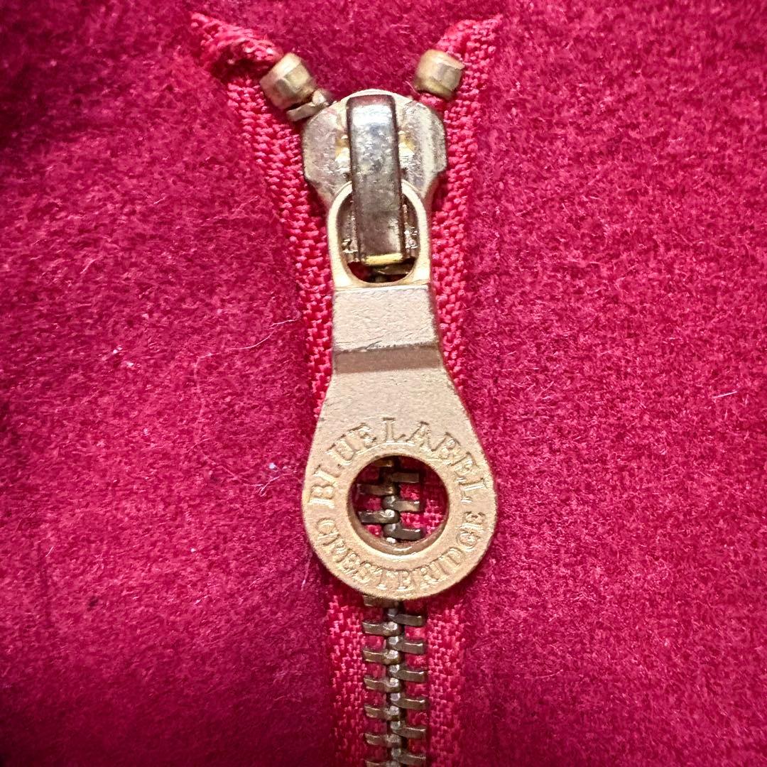 ブルーレーベルクレストブリッジ　大きいサイズ　ダッフルコート　黒トグル　40 赤