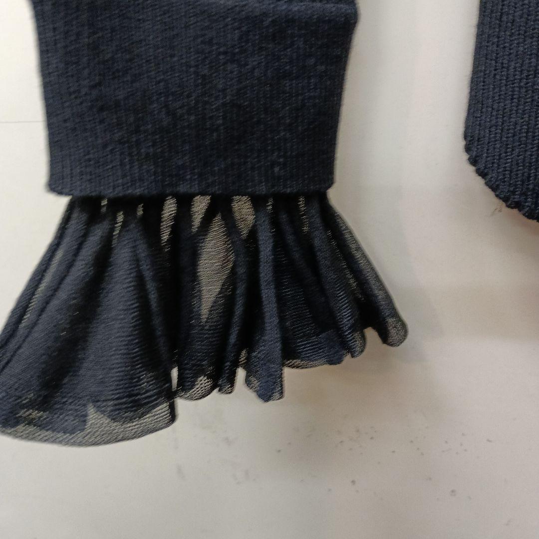 LOUNIE ブラック ハイネック セーターお袖シアー付き 今季新品