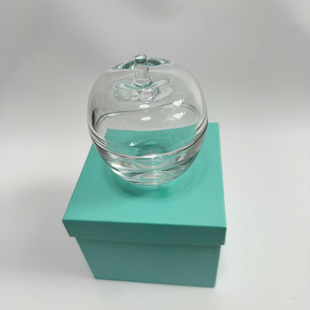 【希少】Tiffany りんご　小物入れ　ガラス　インテリア