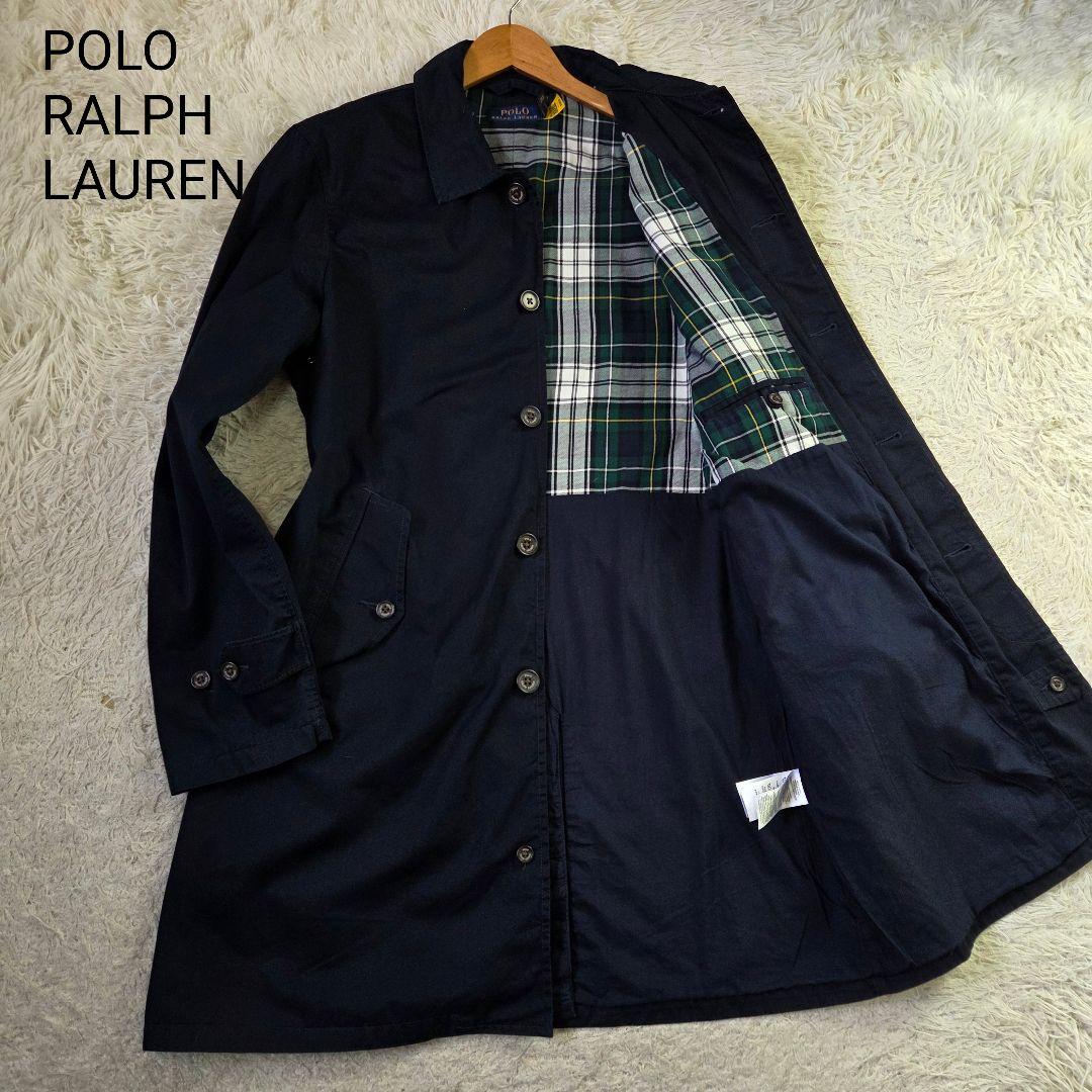 美品 24年製 ポロ ラルフローレン ウォーキングコート L ダークネイビー