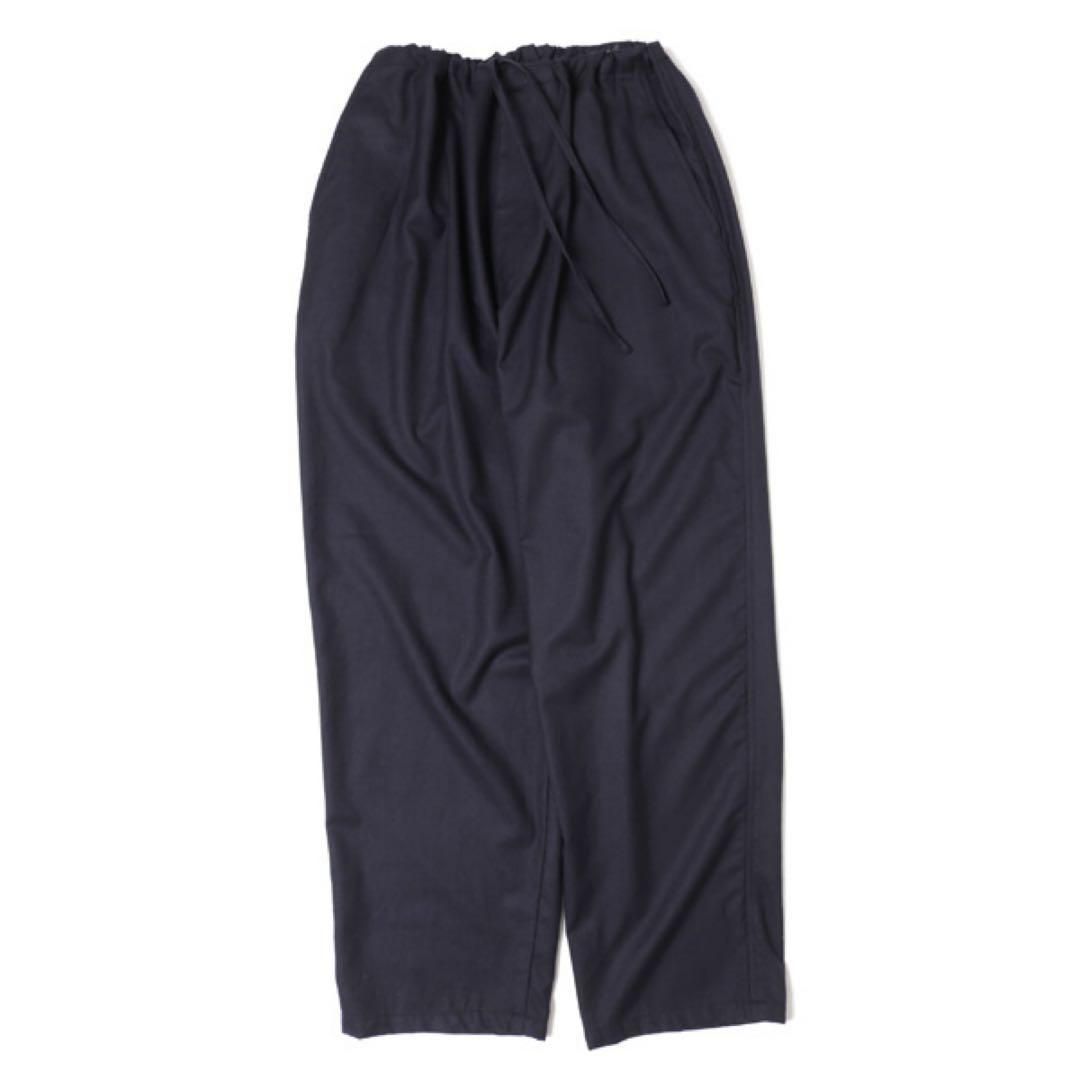 【極美品】COMOLI ウールフラノ ドローストリングパンツ 1