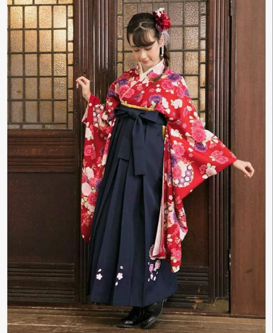 アリサナ 袴160 髪飾り付き 小学卒業式