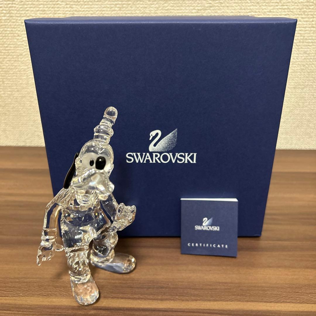 【美品】スワロフスキー ディズニー グーフィー 置物