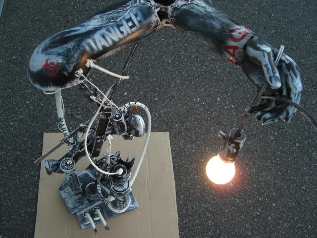 フロアライト照明 ランプ フューチャー アンティーク メカ サイボーグ マネキン