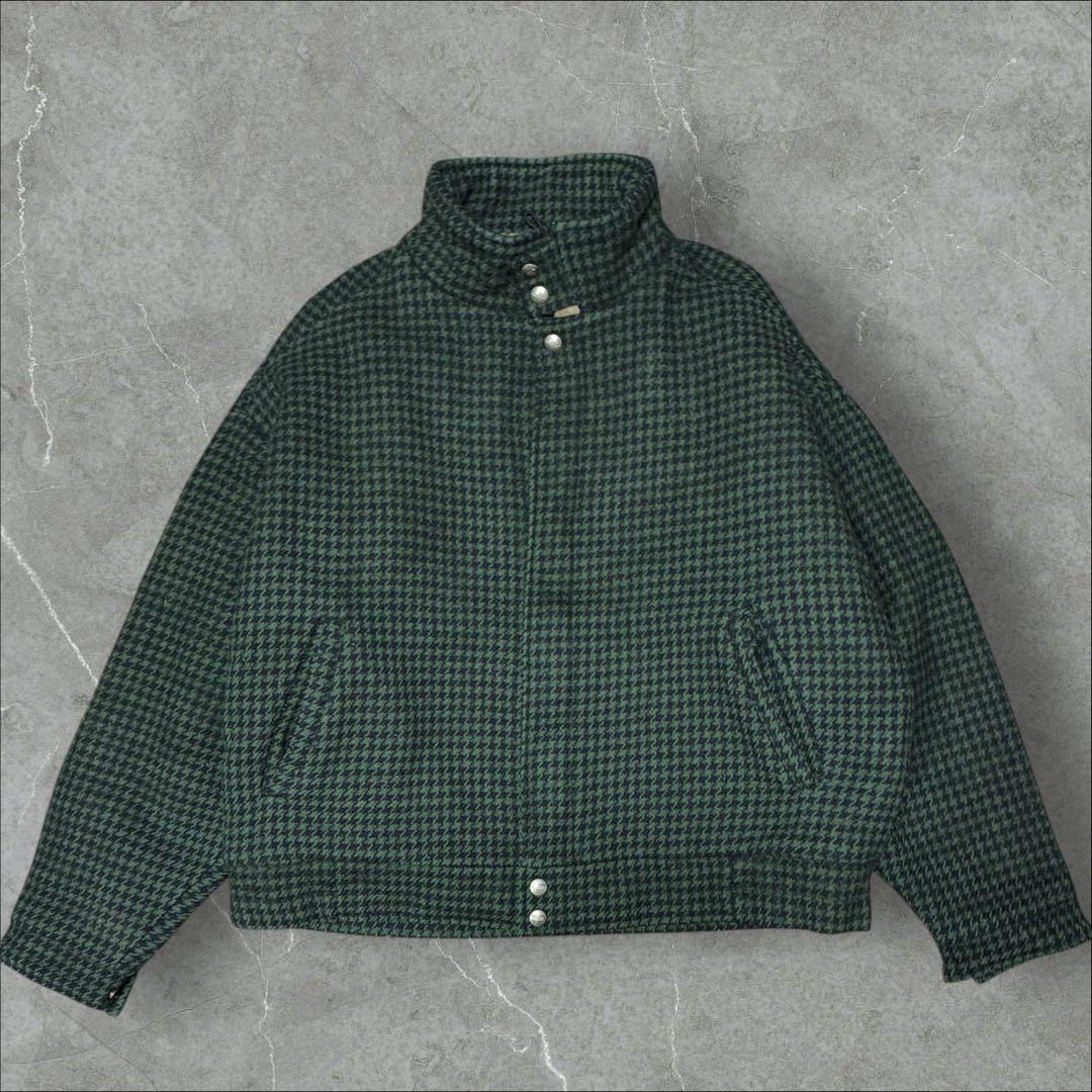 80’s Woolrich ウールハリントンジャケット USA製 短丈 裏ボア