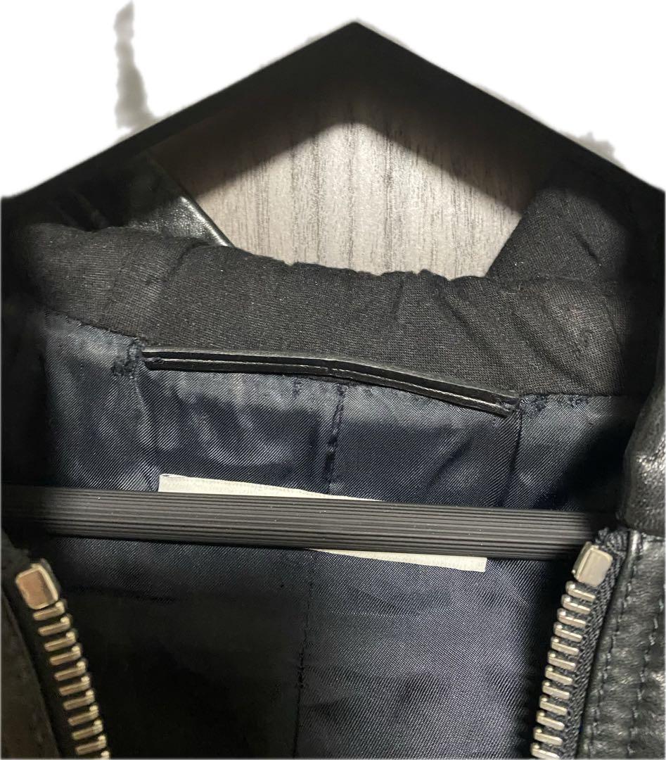 ジバンシー　レザー切り替え　パーカー　ジャケット