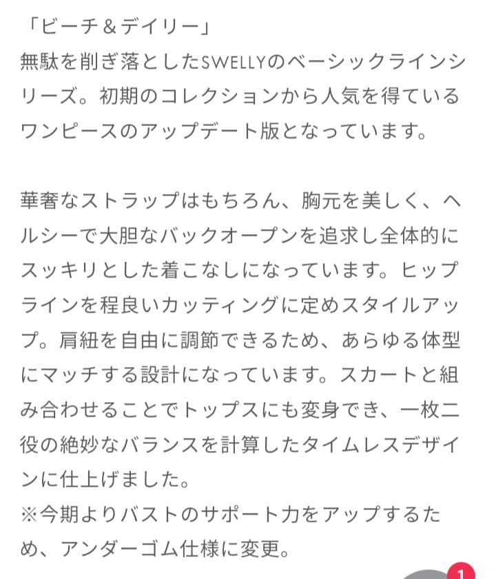 SWELLY Back open op SEASELL 水着