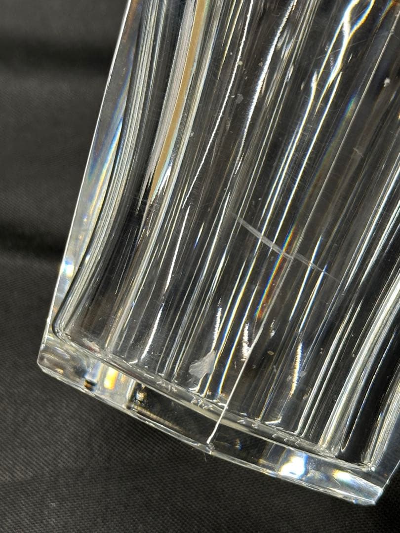 【USED】Baccarat バカラ　花瓶　VASE ベース　17cm ネリー?