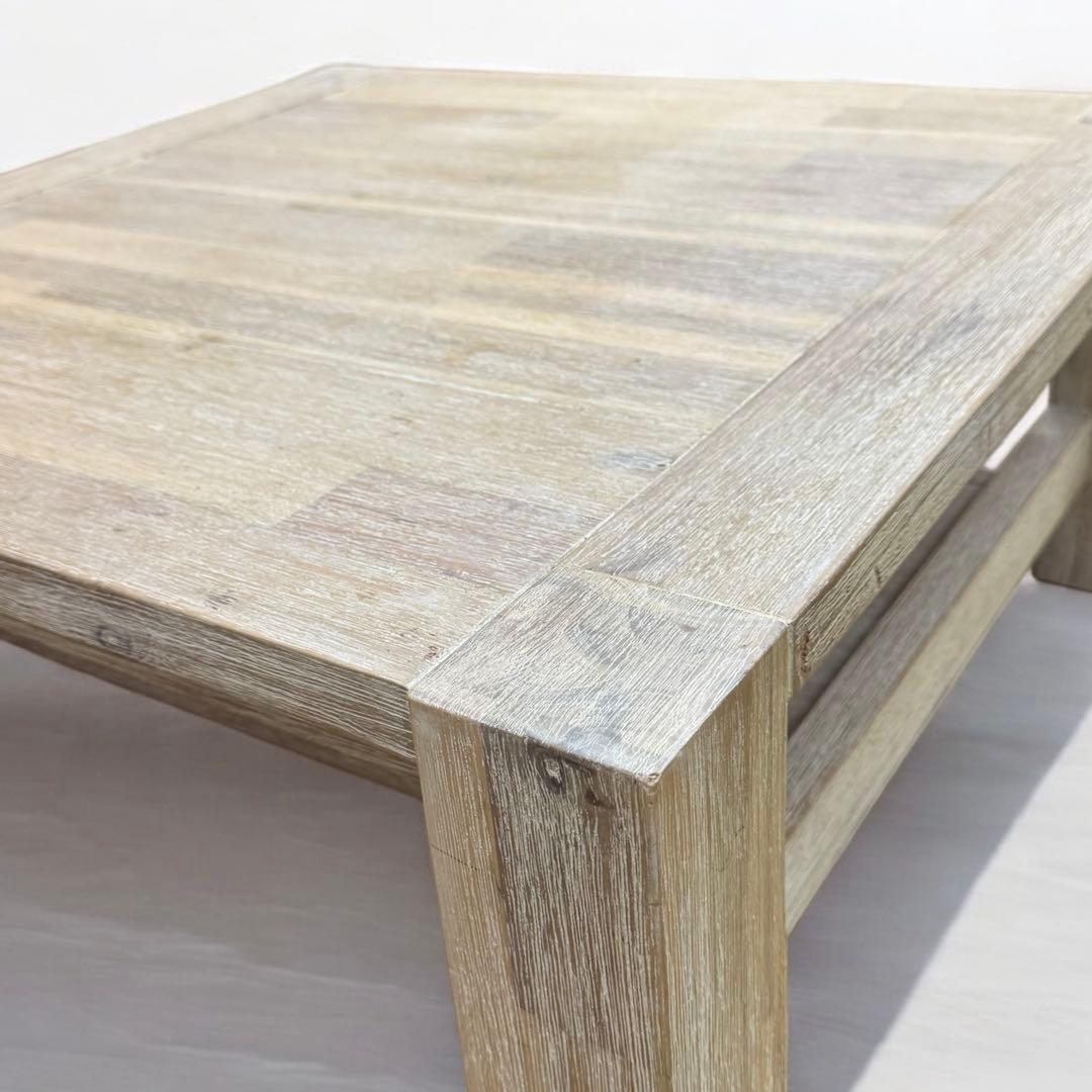 廃盤　unico　ウニコ　MANOA　マノア　ローテーブル　W750　無垢材