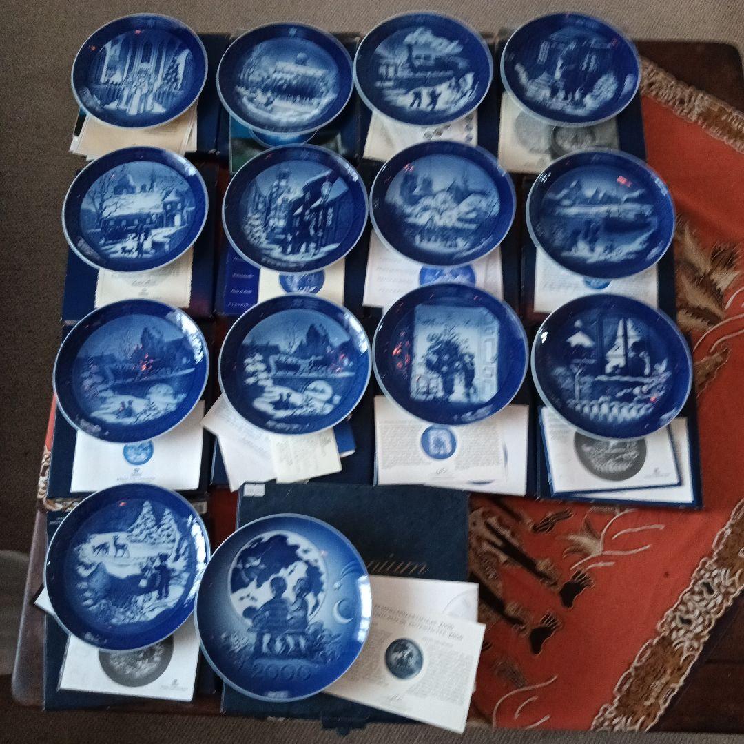 ロイヤルコペンハーゲンイヤー プレート セット1995　美品箱付き