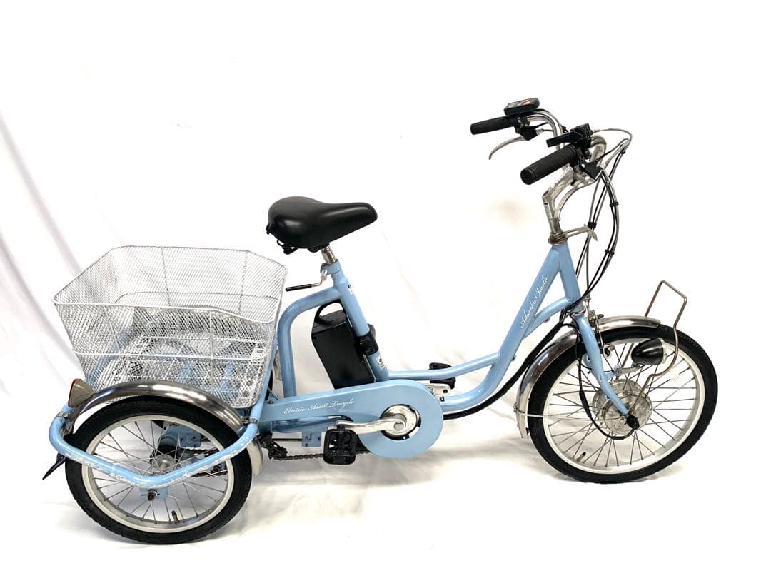 【即乘】送料無料 電動アシスト三輪自転車 10Ah 20-16インチ動作確認済
