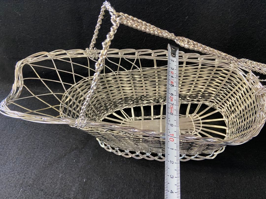 【美品】 ワインバスケット ワインパニエ シルバーパニエ ソムリエ